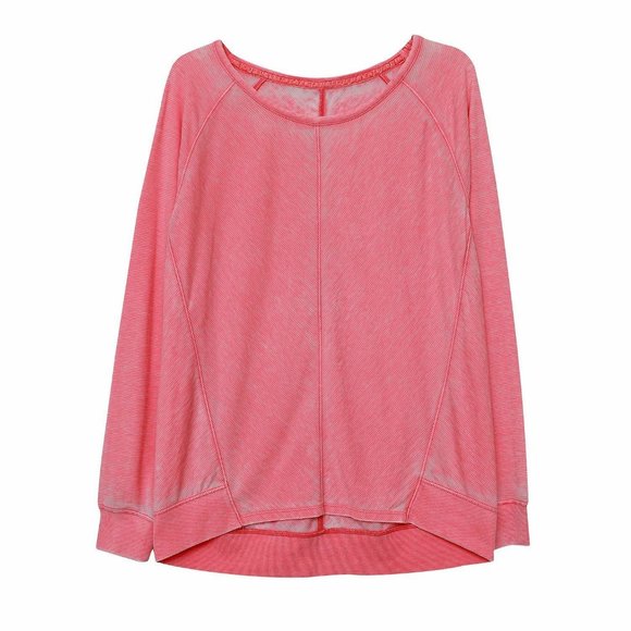 GREEN TEA NWT Women's Mineral Wash Long Sleeve Tee - Picture 3 of 3